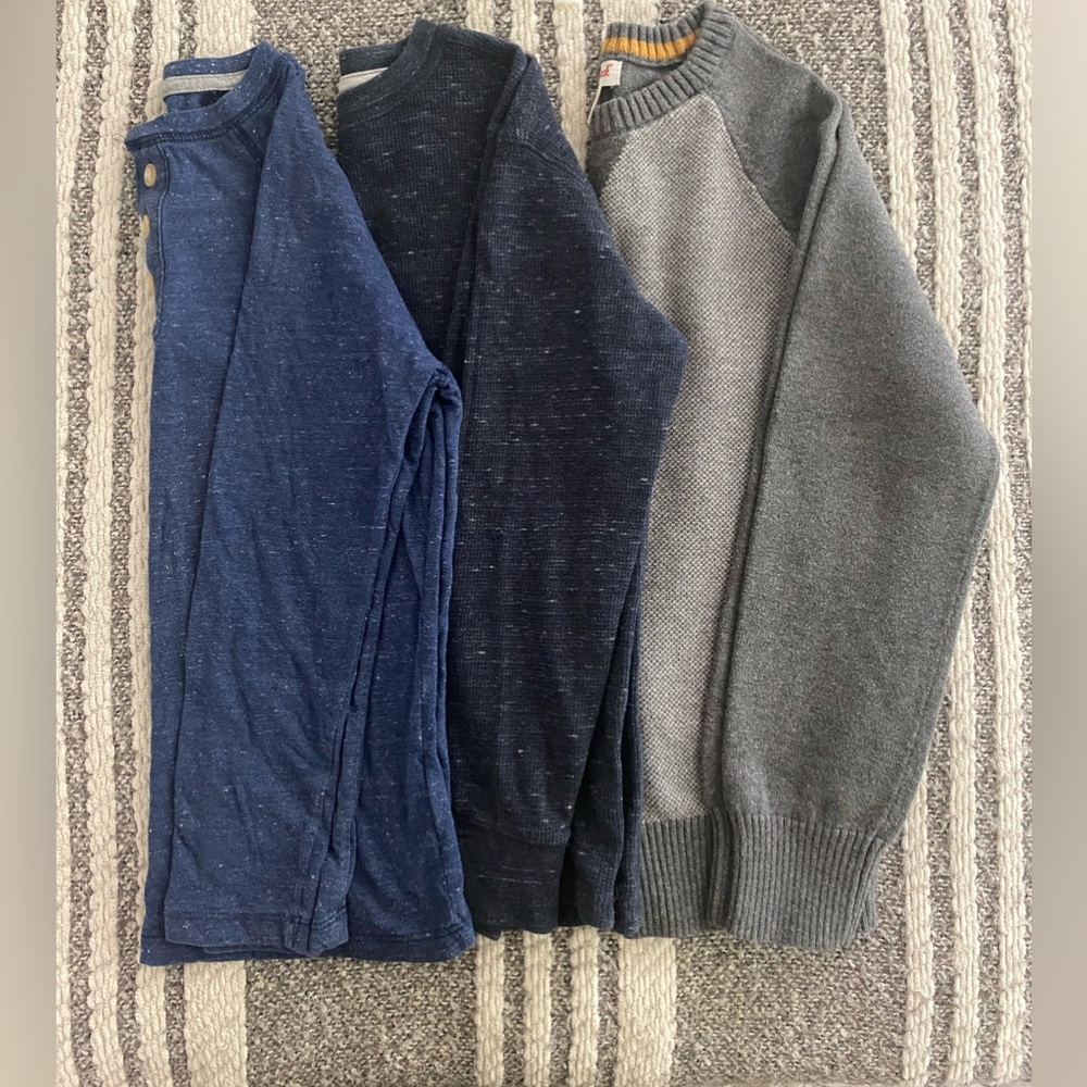 Three long sleeve shirts